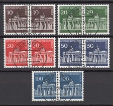 Berlin 286/286-290/290 mit Letzttagsstempel "Berlin", Mi. 85,-