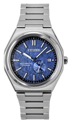 Citizen Zenshin Super Titanium Blue Dial Automatic NJ0180-80L 100M Herrenuhr
