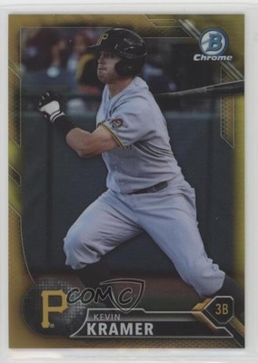 2016 Bowman Chrome Prospects Gold Refractor 24/50 Kevin Kramer #BCP46 0c2