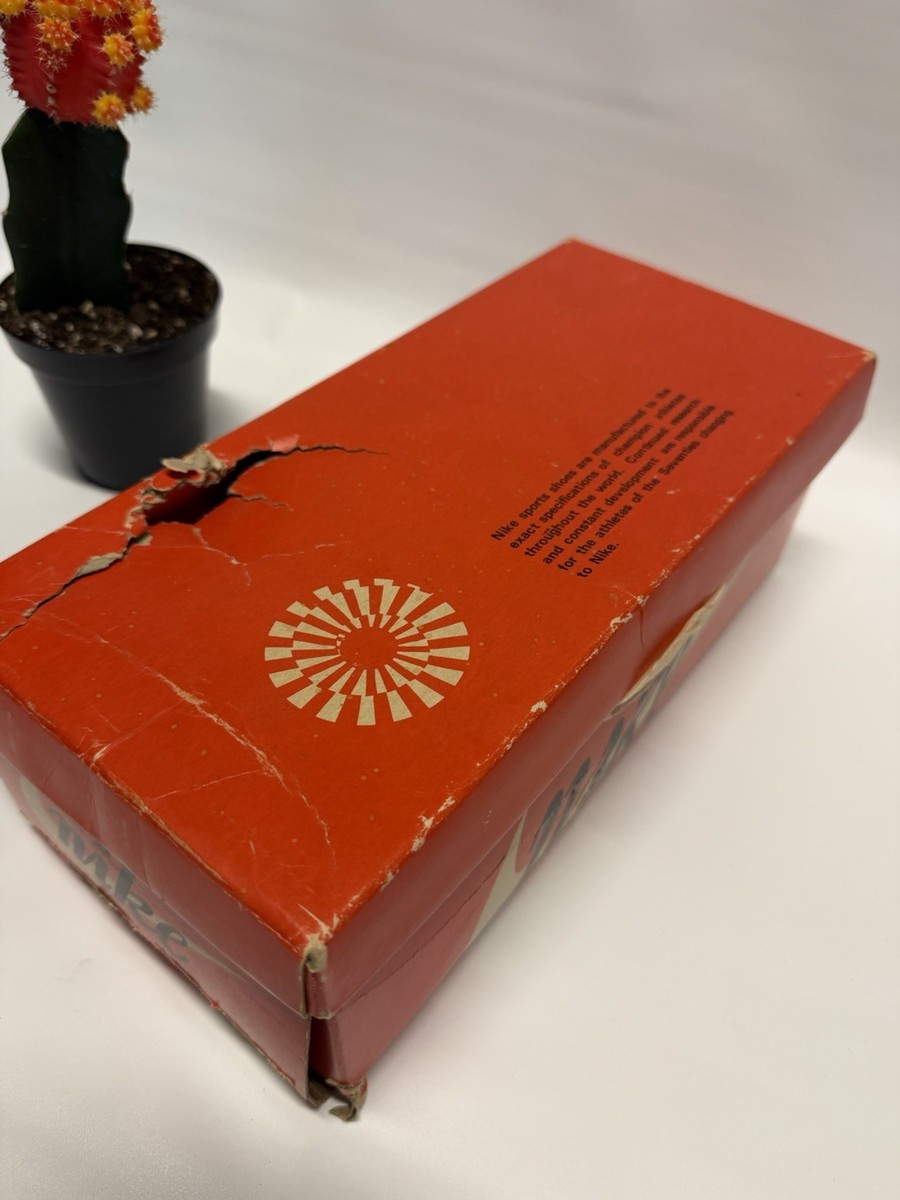 VTG Early 1970s Nike Kenya Red Empty Shoe Box Pinwheel EXTREMELY