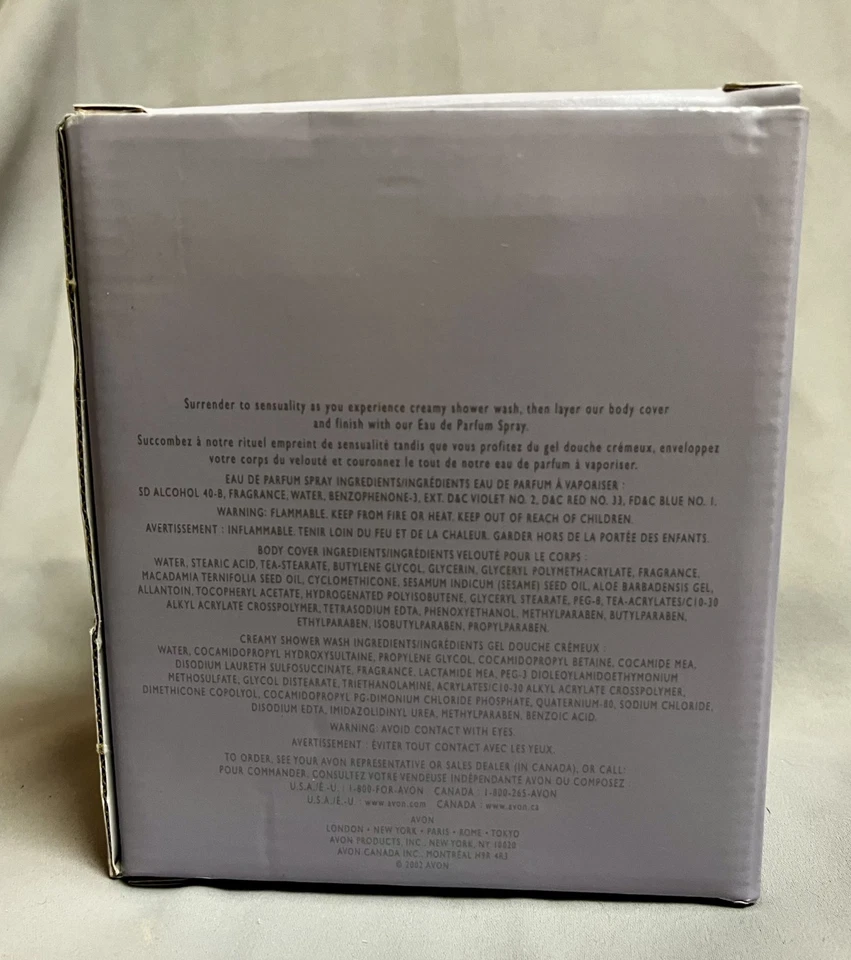 Juego de regalo vintage Avon Far Away Sensual Embrace True Indulgence nuevo en caja Foto 4 de 4