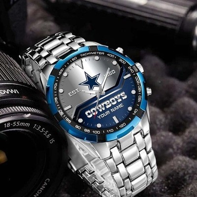 Personalized Dallas Football Cowboyss Team Alloy Men Quartz Watch Gift For Him
