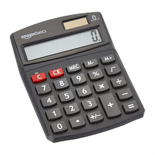 LCD 8-Digit Desktop Calculator, Portable and Easy to Use, Black, 1