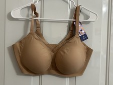 Honeylove Bra Size XL Liftwear Crossover Mesh Wire Free Support Comfort Sand 38D