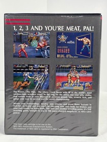 3 Count Bout Neo Geo AES US Edition Soft Case SNK 1993 CIB Tested Working