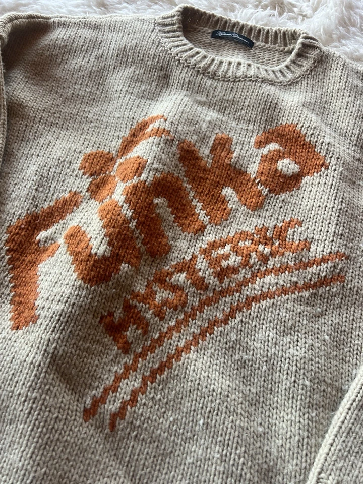 Hysteric Glamour Funka Beige And Orange Sweater Free Size From Japan - Image 2 of 4