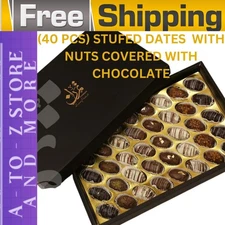 Special Majdool dates stuffed with nuts and covered with chocolate-fresh-40 PCS