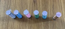 Lot of 6 Kreinik #8 Braid, Assorted colors