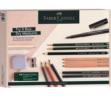 Faber Castell Premium Adult Art Kit 17 Piece Dry Mediums Drawing Set