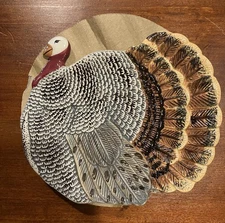 WARREN KIMBLE TURKEY PIE DISH THANKSGIVING FALL TABLE KITCHEN DECOR