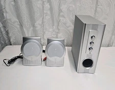 Multimedia Speaker System For Pc ,vcd,dvd Tv/av In Light Grey Brand New