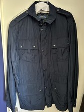 Polo Ralph Lauren Mens XL Vintage Navy Blue Military Sportsman Field Jacket