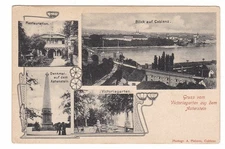 Victoria Garden and Views of Koblenz, Ger. Posted 1905 - Undivided Back Postcard