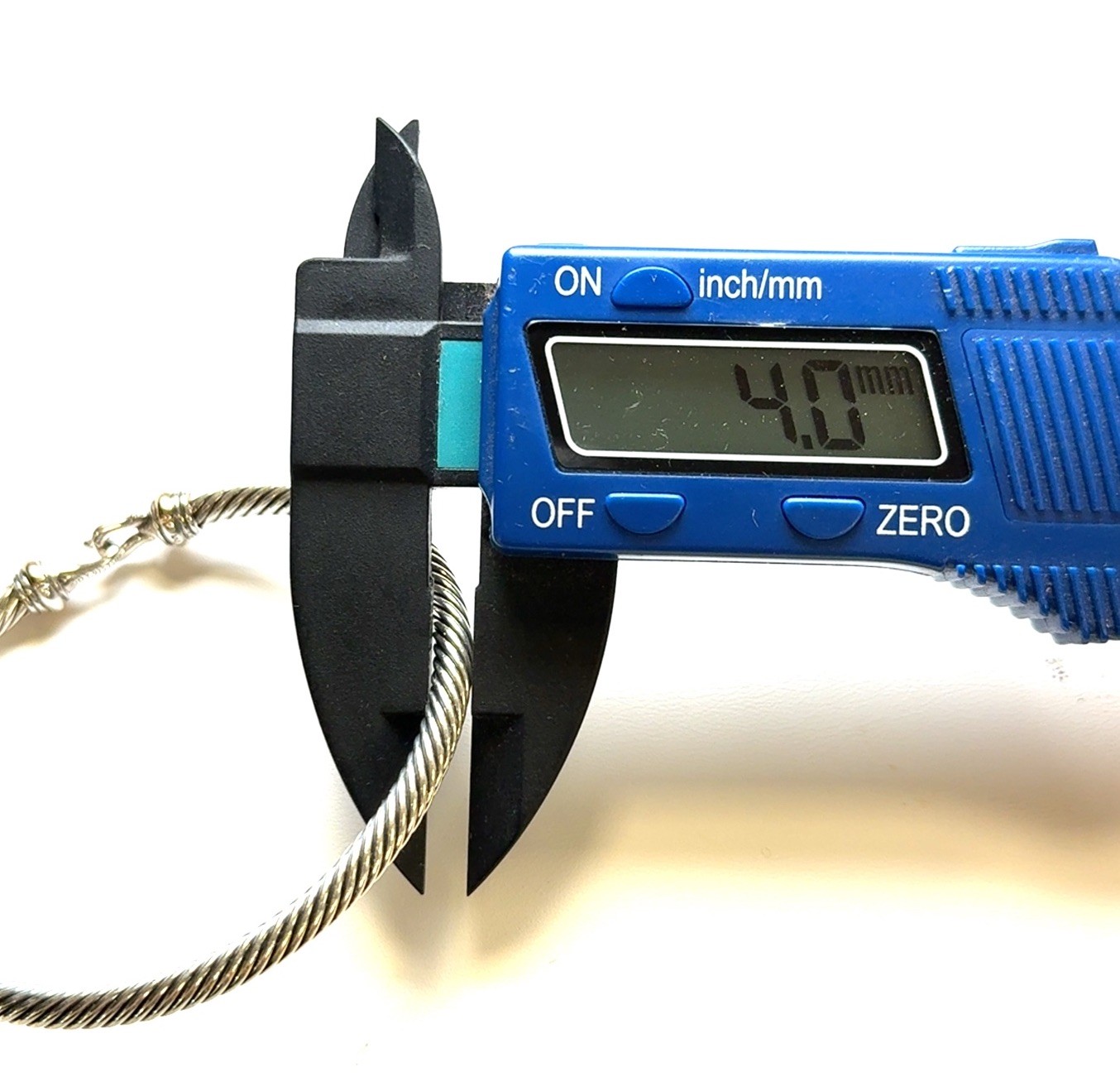 6.75” Medium David Yurman 925 Sterling & 18k Gold Cable Flex Buckle Bracelet