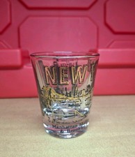 New York Shot Glass Vintage State Travel Souvenir World Trade Centers NY