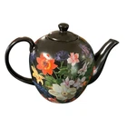 The Metropolitan Museum Midnight Garden Teapot Black Floral MMA