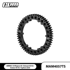 GPM Carbon Steel Center Diff Spur Gear 57T/0.8Mod ARRMA 1/8 Mojave 4S Outcast V2