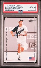 2003 NETPRO ELITE MAJOR MATCH-UP ANDY RODDICK/ROGER FEDERER PSA 10