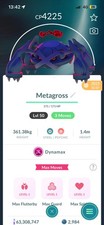 Pok�mon Trade Go Level 50-Dynamax Metagross With 3 Moves- All Max Moves Unlocked