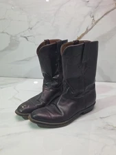 Lucchese Vintage Boots FOR REPAIR 10B 36201 L674919 Black Cherry