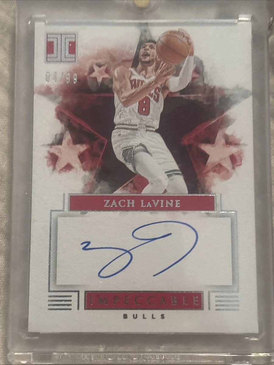 Zach LaVine Sports Trading Card Singles Autographed Basketball for
