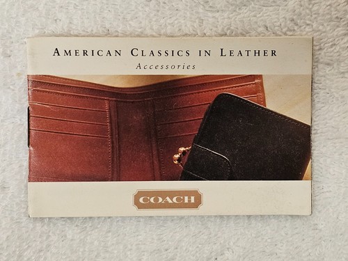 Vintage Coach Water Buffalo Leather Bifold Wallet NIB w/ Box Black USA - Picture 7 of 13