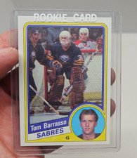 1984-85 O-Pee-Chee Tom Barrasso Rookie Card #18 Buffalo Sabres. rookie card picture