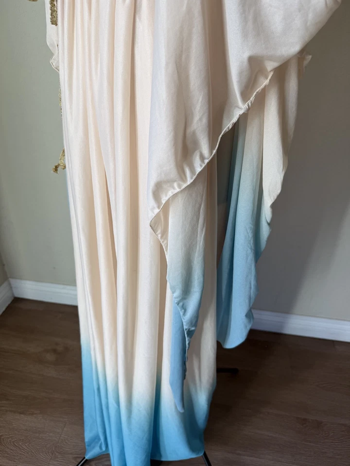 Atenea Diosa Griega Mujer Disfraz Espíritu Halloween Grande 8 10 Marfil Turquesa Foto 3 de 4