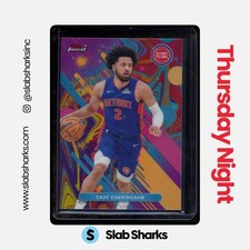 2025 TOPPS FINEST #37 CADE CUNNINGHAM COMMON OIL SPILL REFRACTOR