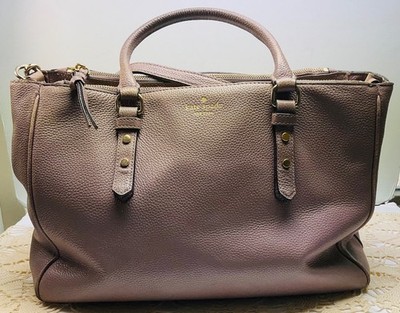 Kate Spade Mulberry Street Leighann Tote Taupe(Porcini)Leather WKRU 3927 