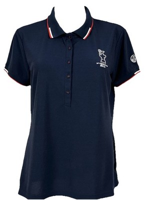 Prada / North Sails 36th Americas Cup Womens Polo Shirt Medium US Navy Blue 