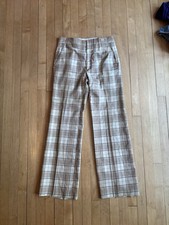 Haggar Men's Double Knit Talon Plaid Pants Vintage 60s/70s,