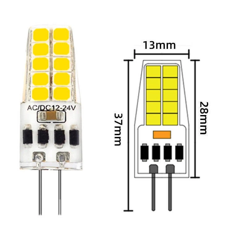 4x GY6.35 LED 5W AC/DC12V light bulb energy saving lamp warm white pin base - Image 3 of 4