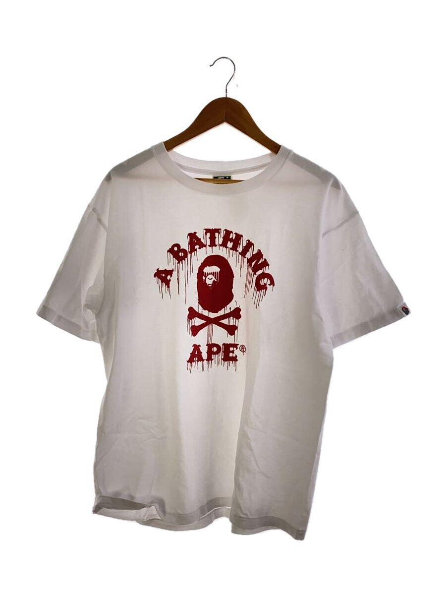 Men's bathing ape A BATHING APE T shirt XL Cotton WHT Men's bathing ape A BATHING APE T shirt XL Cotton WHT