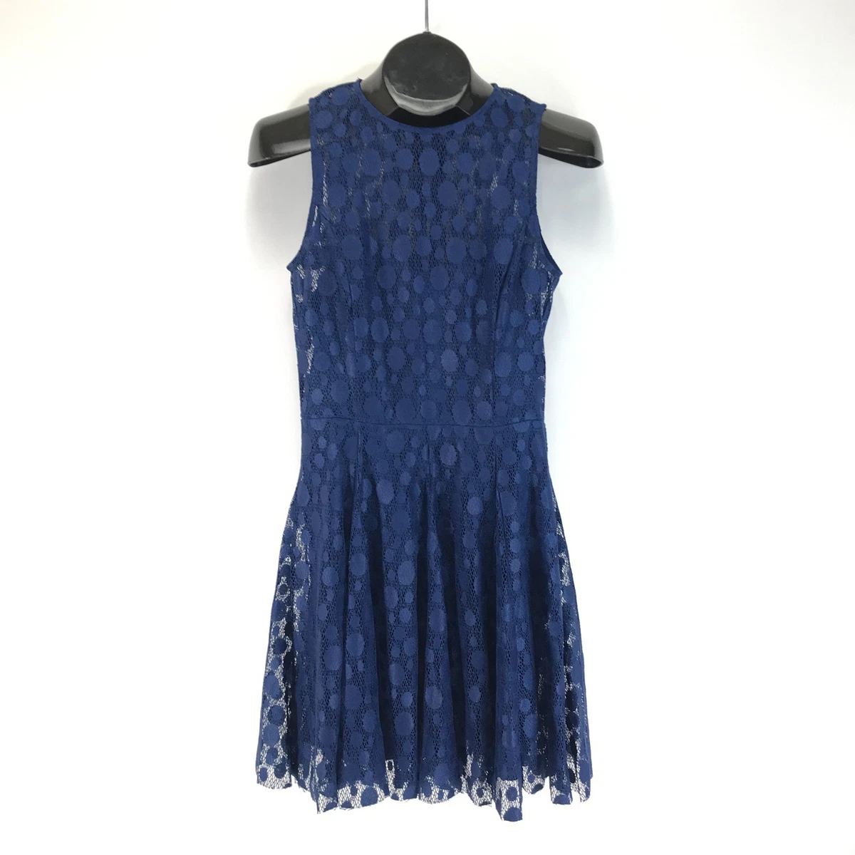 knee length dresses for ladies ARMANI EXCHANGE BLACK & NUDE LINED LACE DRESS SIZE 4  Whispers Dress Agency