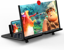 20" Screen Magnifier for Cell Phone, Mobile Phone 3D HD Magnifying Projector