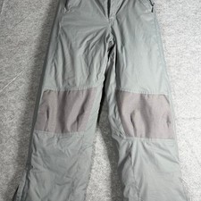 LL Bean Insulated Ski Snow Pants Gray Youth Size 14 Waterproof Winter Outdoor