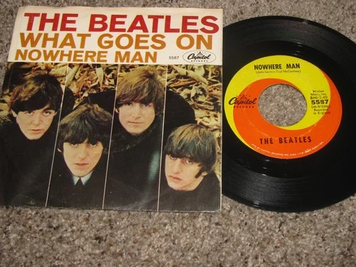 BEATLES 45  WITH SLEEVE - NOWHERE MAN - CAPITOL - NICE COND.