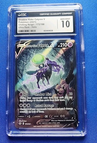 Shadow Rider Calyrex V graded CGC 10 for sale on eBay