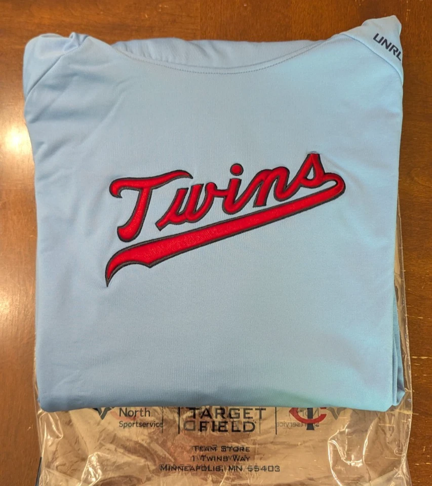 UNRL x Minnesota Twins Powder Blue Crossover Hoodie 2025 Drop 3 (Size 2XL) ~ NWT - Image 4 of 4