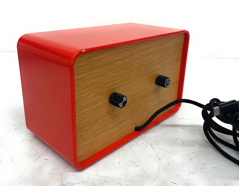 OneClock Minimalist Bed Analog Waking Alarm Clock, Red, Some Scratches - Image 2 of 4