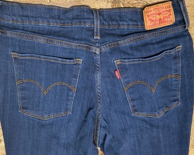 Women's Levi Strauss & Co 724 High Rise Straight Blue Jeans Size 31