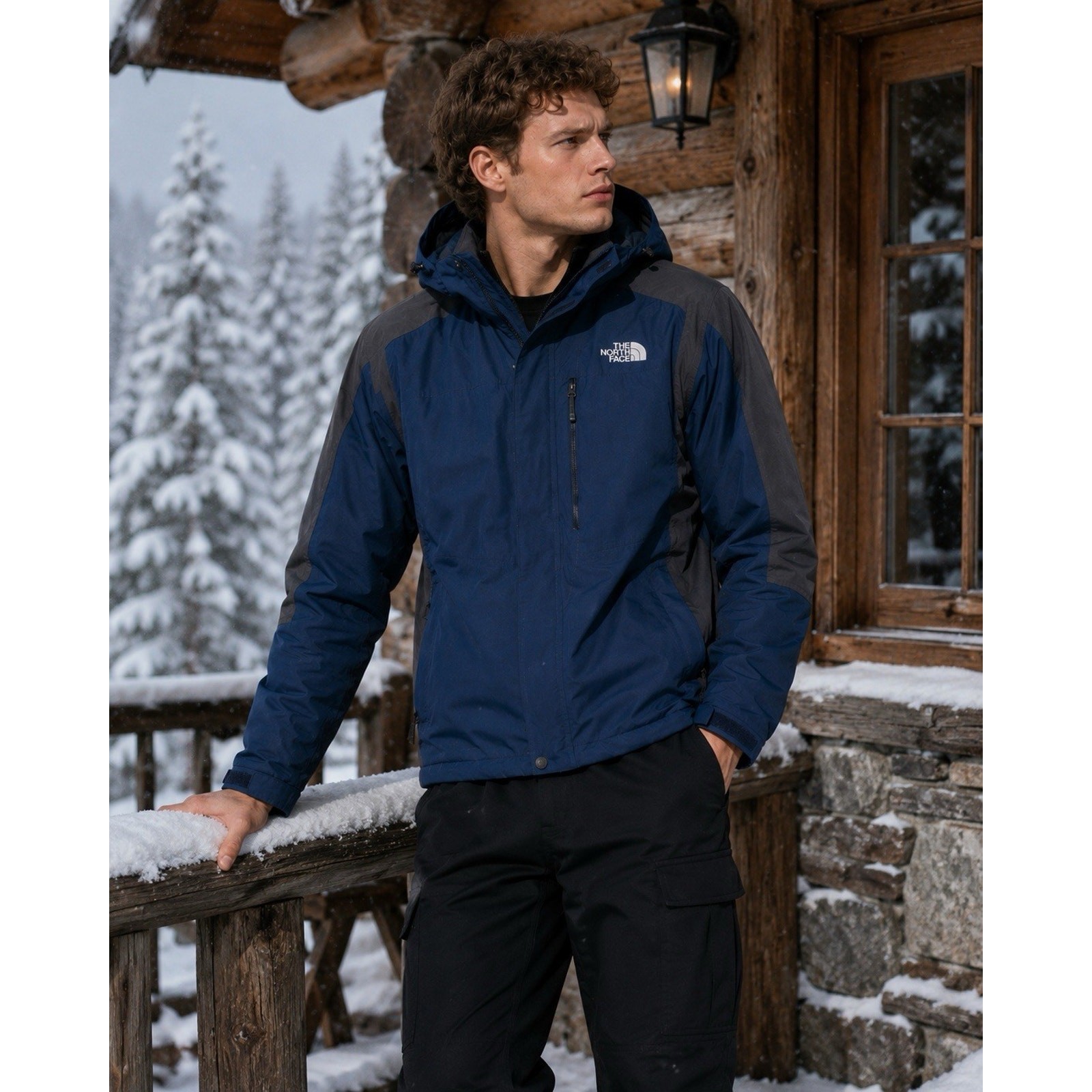 The North Face Carto Triclimate Men’s Jacket Medium Navy HyVent image 5