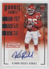 2016 Panini Contenders Rookie Ticket Kei'Varae Russell KeiVarae #188 Auto 2m4