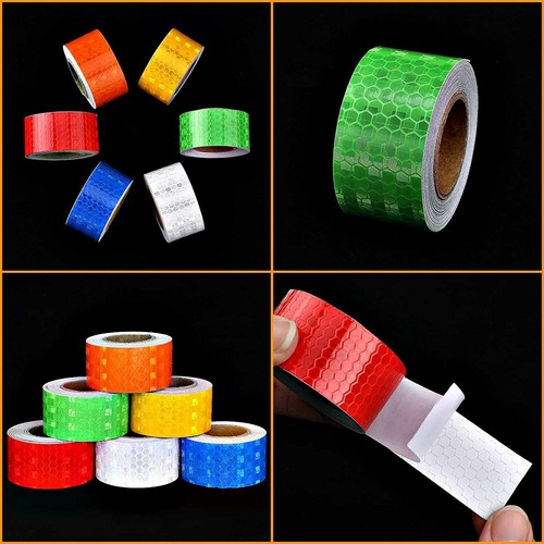 25M Self-Adhesive Truck Trailer Vinyl Hi Viz Vis High Intensity Reflective Tape - Picture 2 of 26