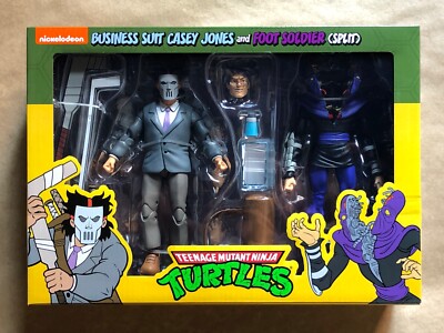 TMNT CARTOON CASEY JONES BUSINESS SUIT & SPLIT FOOT SOLDAT NECA TEENAGE MUTANT