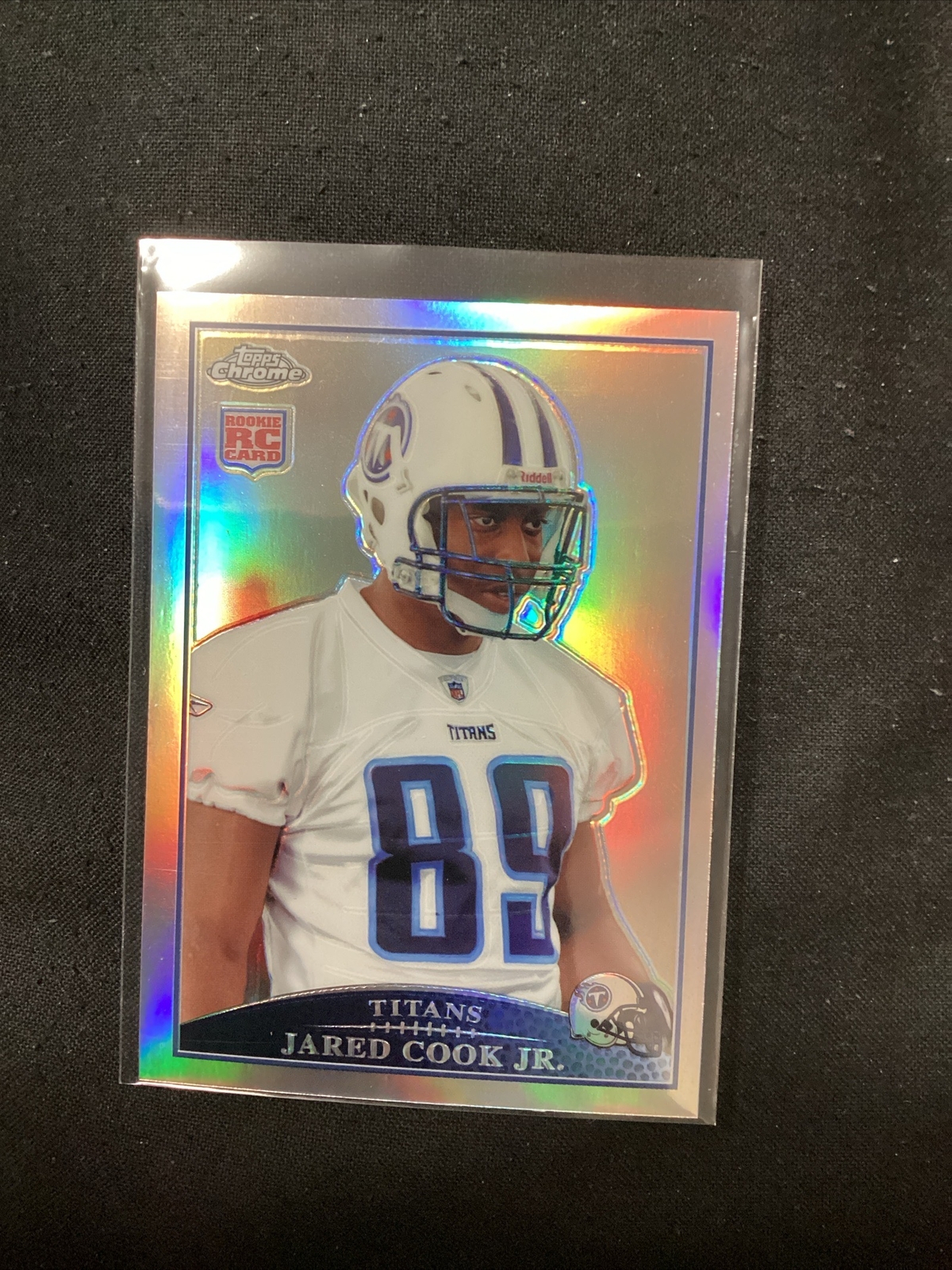 2009 Topps Chrome Refractor Jared Cook #TC158 Rookie RC.                    JT46
