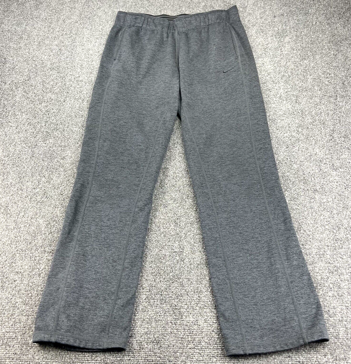 Nike Joggers Track Pants Mens Medium Gray Therma Fit Athletic Training Gym