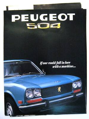 Peugeot 504 Color Car Brochure and Flyer plus Peugeot 404 Flyer | eBay