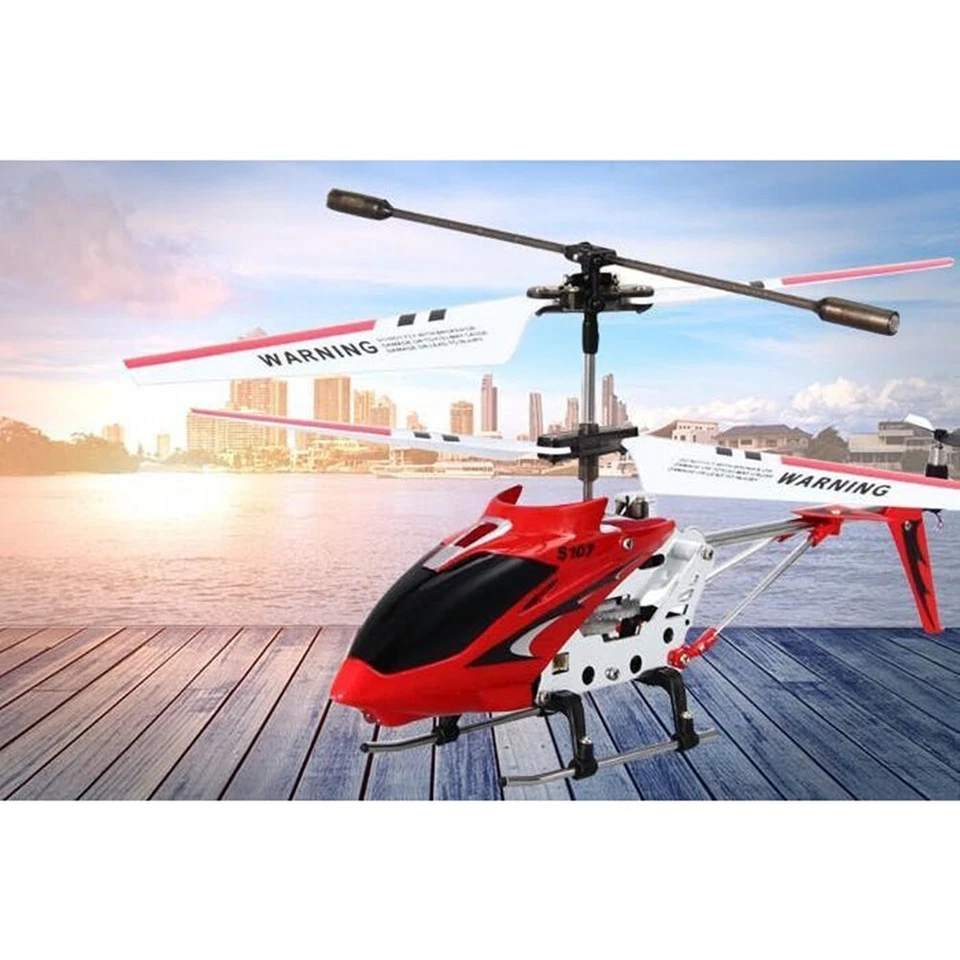 Syma S107G 3 Channel Flashing LED Mini Remote Control RC Helicopter Gyro Gifts - Image 2 of 4